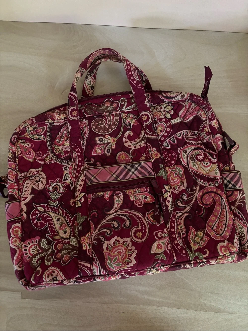 Vera Bradley Metro Laptop Case Bag - Piccadilly Plum